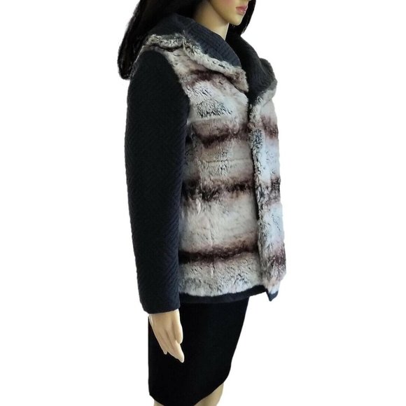 Custom Made Monaco Genuine Ermine Fur Après-ski Jacket Coact 38 6 M - Picture 4 of 10